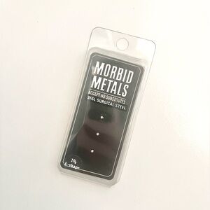 🆕 Morbid Metals Silver 316L Surgical Steel Nose Studs